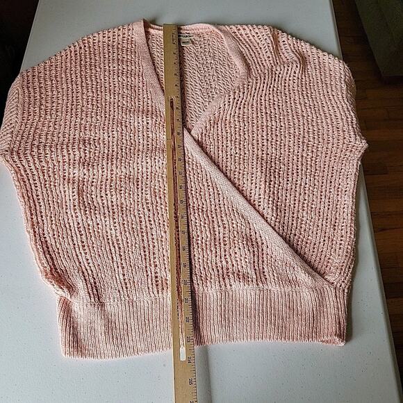 Billabong Sunset Bliss Surplice Loose Knit Pullover Sweater Pink Beachy Feminine - Picture 10 of 13